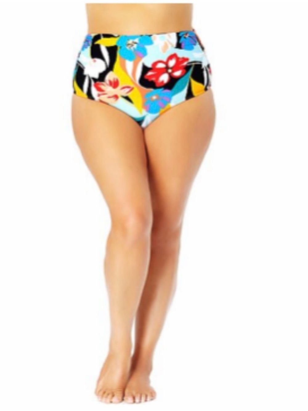Floral High - Low Bikini Bottoms Convertible